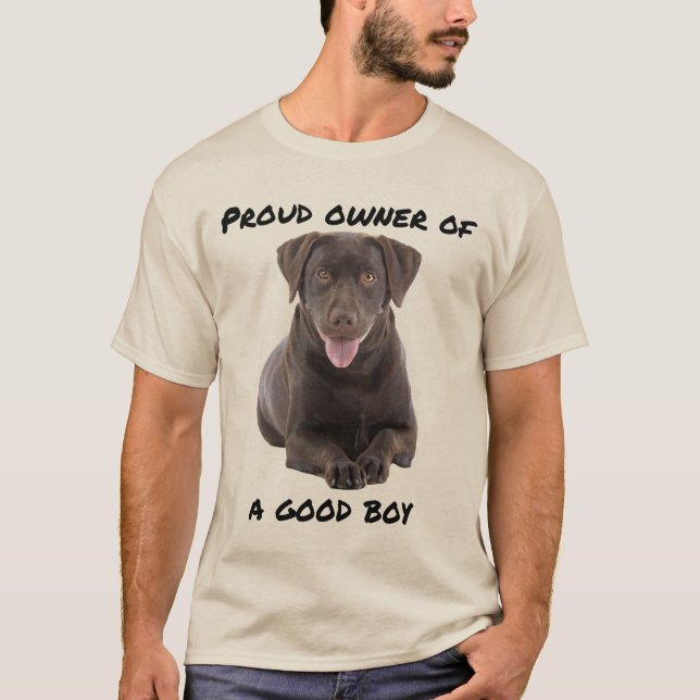 Good Boy Chocolate Lab T-Shirt (Front)