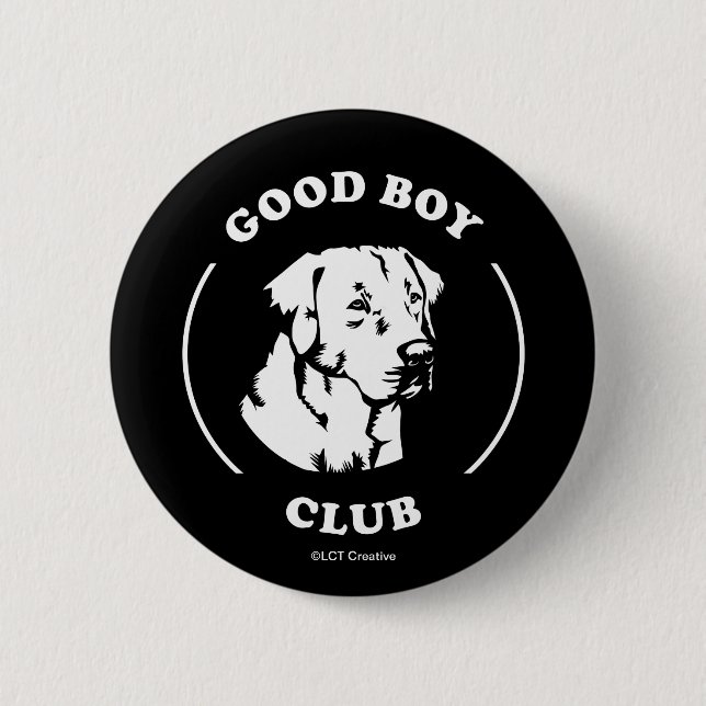 Good Boy Club Button (Front)