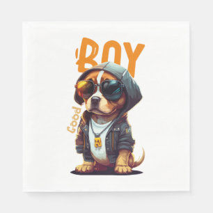 Good Boy Dog Cute Puppy Napkins