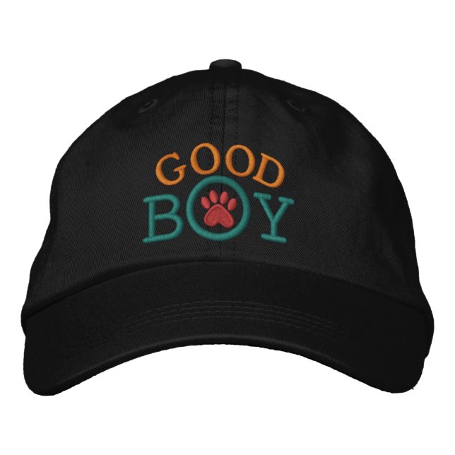 Good Boy ! Embroidered Baseball Hat (Front)