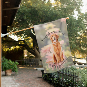 Good Boy Golden House Flag