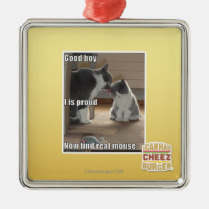 Good boy metal ornament