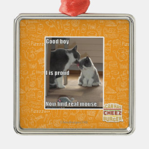 Good boy metal ornament