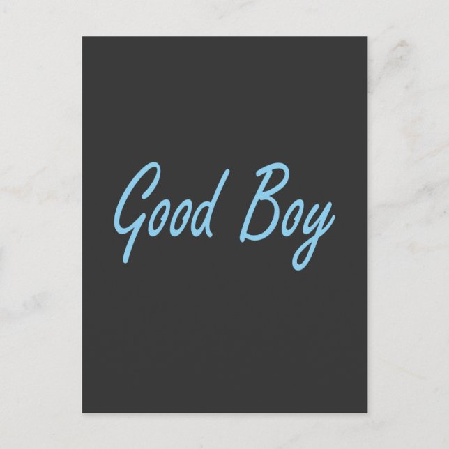 Good boy postcard (Front)