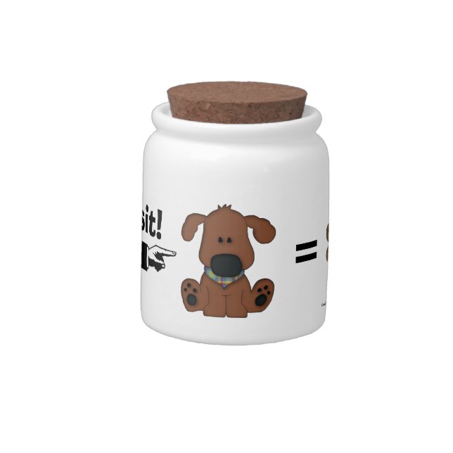Good Boy-Puppy Treats Candy Jar (Left)