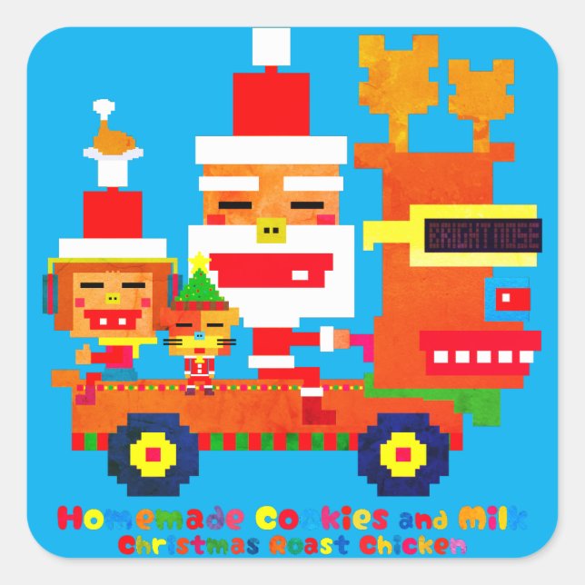 Good boys Christmas Square Sticker (Front)
