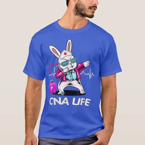 Good Bunny Nurse Dab CNA Life Happy Easter Day  T_Shirt