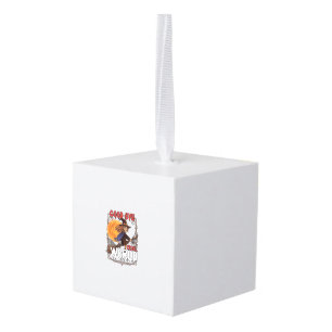 Good Bye Cruel World Witch Halloween Full Moon Spi Cube Ornament