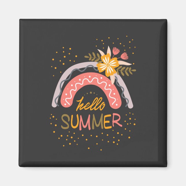 Good bye School, Hello Summer Vacation Magnet (Front)