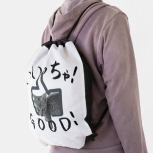 GOOD! CAT DRAWSTRING BAG