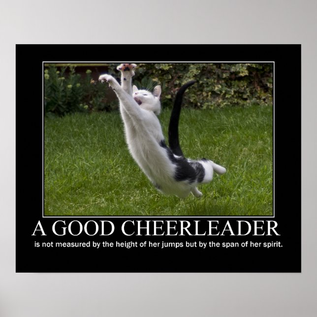 Good Cheerleader Cat Artwork Poster (Front)
