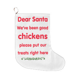 good chickens large christmas stocking