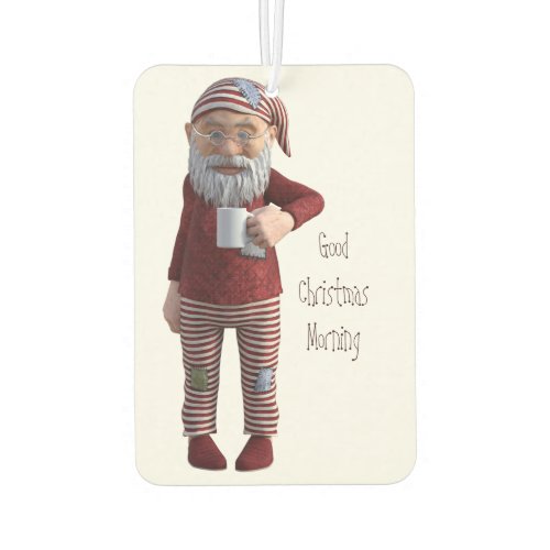 Good Christmas Morning Pajama Gnome Air Freshener