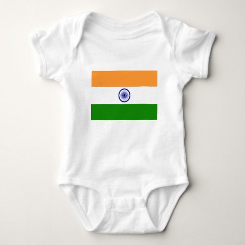 Good color Indian flag Tiranga Baby Bodysuit