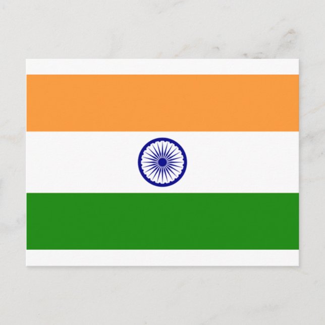 Good color Indian flag "Tiranga" Postcard (Front)