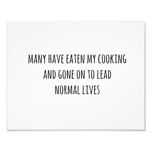 Good Cooking Funny Modern Kitchen Print