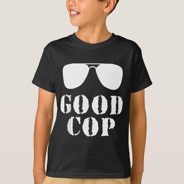 Good Cop Funny Police Father And Son Matching T-Shirt (Front)