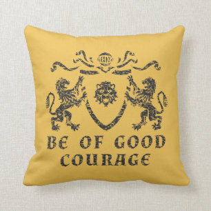 Good Courage Blazon Throw Pillow