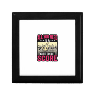 Good Credit Score Vintage Funny Finance Shirt_1 Gift Box
