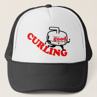 [ GOOD CURLING ] Retro "Stone Guy" Gifts by SKO Trucker Hat