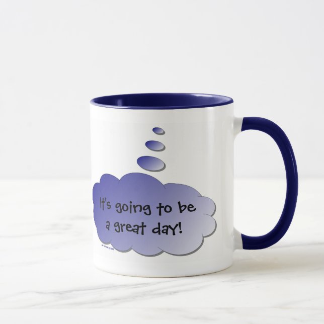 Good Day - Bad Day (Thought Bubble) Mug (Right)