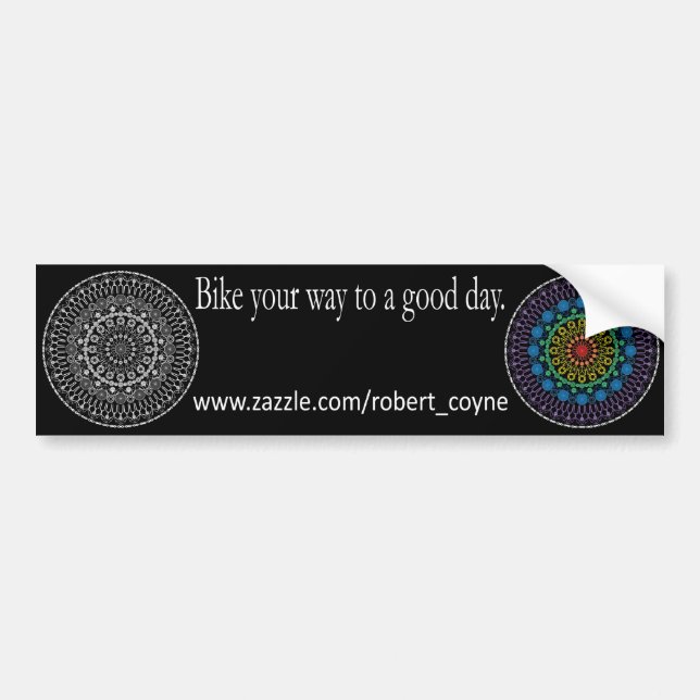 Good Day Bike Bumper Sticker (Front)