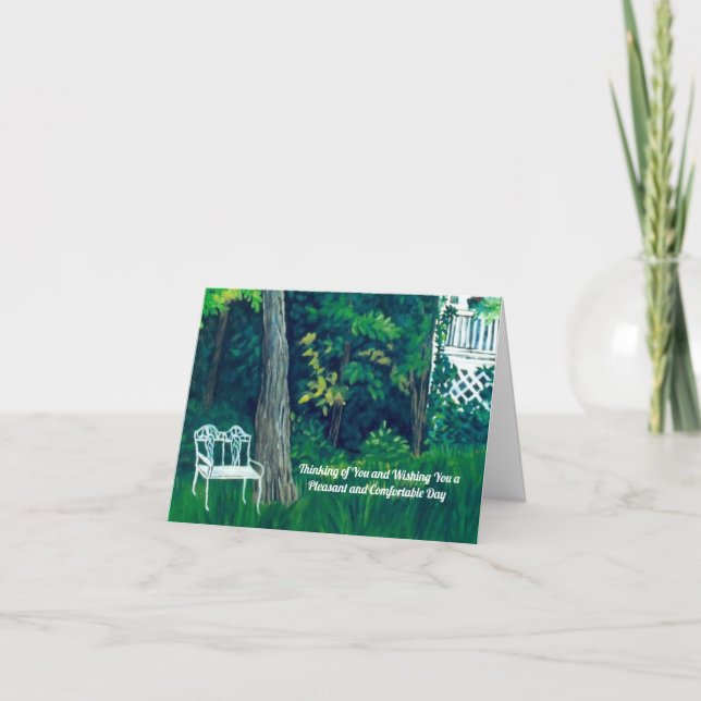 Good Day Day Garden Letterpress Thank You Card (Front)
