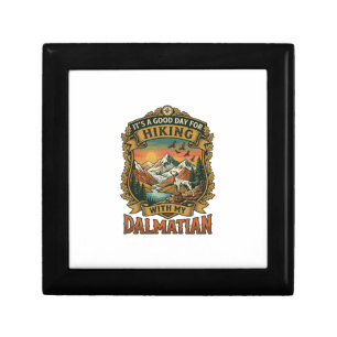 Good Day Hiking Dalmatian Dog Mountains River Gift Box