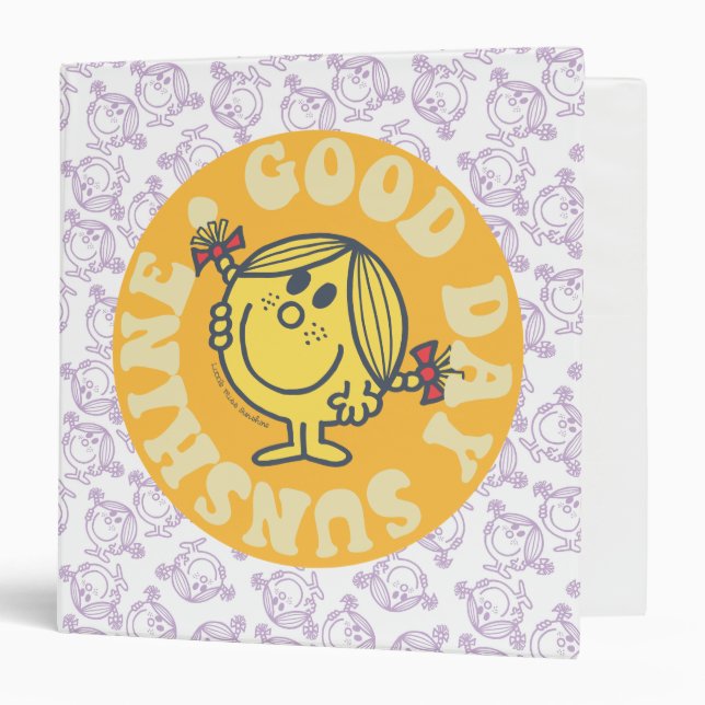 Good Day Little Miss Sunshine 3 Ring Binder (Front/Inside)