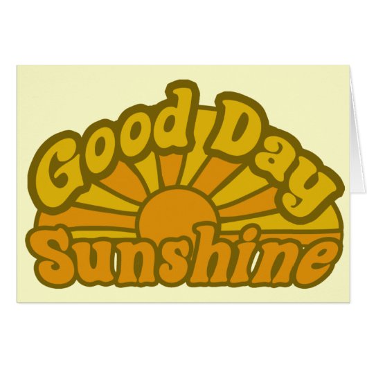 Good Day Sunshine Cards (Front Horizontal)
