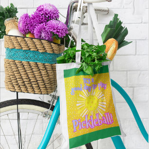 Good Day To Play Pickleball Grocery Bag