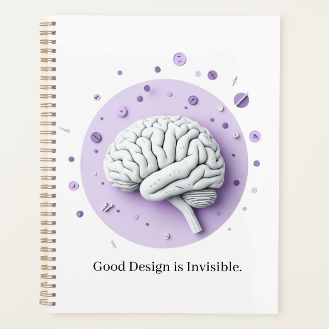 Good Design Is Invisible Planner (Front)