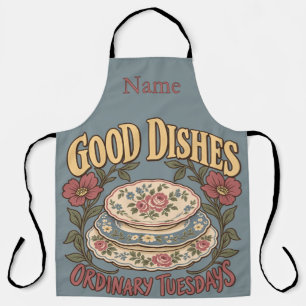 Good Dishes Ordinary Tuesdays Floral China Apron