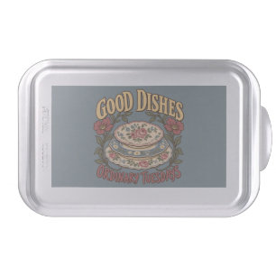 Good Dishes Ordinary Tuesdays Floral China Cake Pan