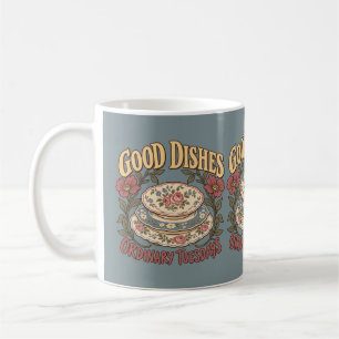 Good Dishes Ordinary Tuesdays Floral China Coffee Mug