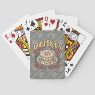 Good Dishes Ordinary Tuesdays Floral China Poker Cards