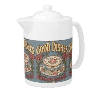 Good Dishes Ordinary Tuesdays Floral China Teapot