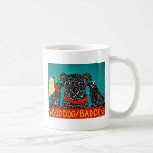 Good Dog Bad Dog Mug-Stephen Huneck Coffee Mug