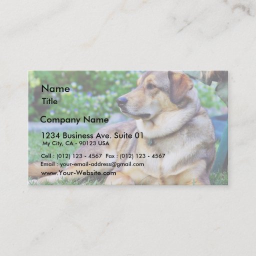 Customizable Good Dog Business Card Template