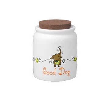 Good Dog Treat Jar by DoggieAvenue at Zazzle
