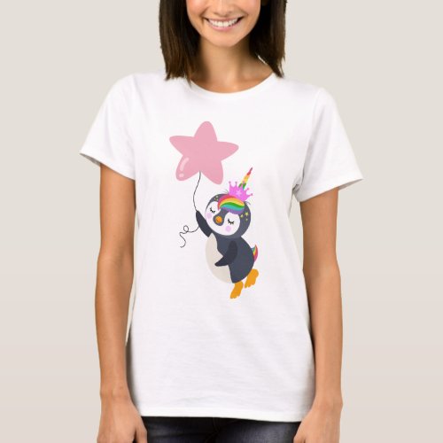 Good dreams unicorn penguin T_shirt