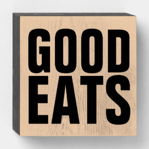 GOOD EATS WOOD KITCHEN SIGNS