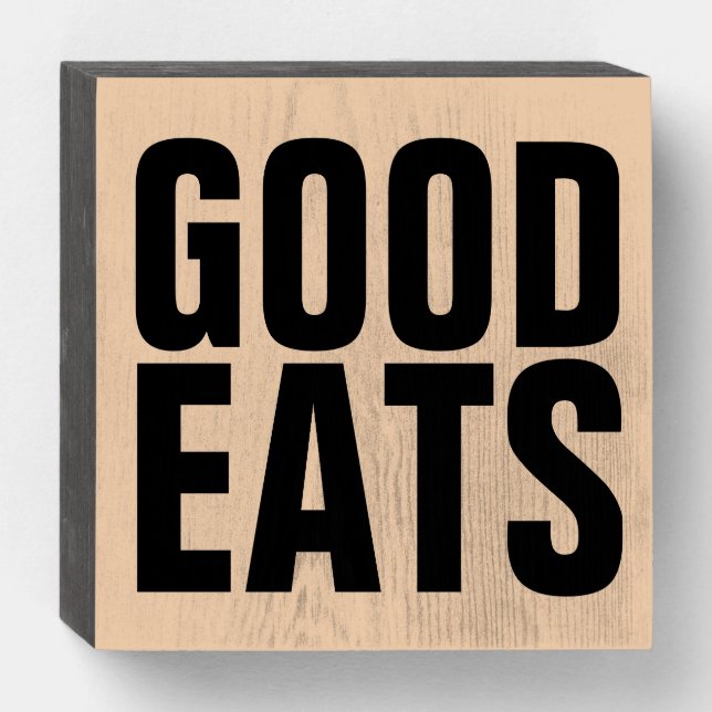 GOOD EATS WOOD KITCHEN SIGNS (Front Horizontal)