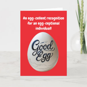 Good Egg Appreciation – Funny Thank You
