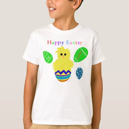 Good Egg Colorful Easter Chick Eggs PERSONALIZE T_Shirt