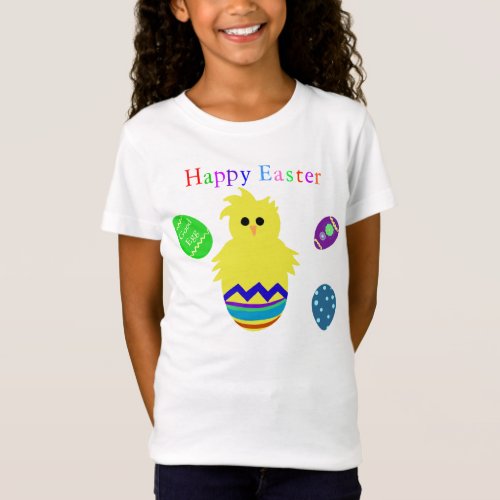 Good Egg Colorful Easter Chick Eggs T_Shirt