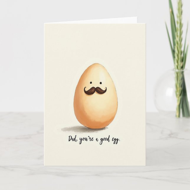 Good Egg Fathers Day Art Card (Front)