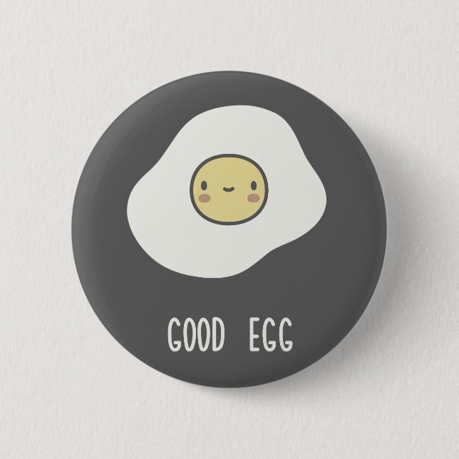 Good Egg Pinback Button (Front)