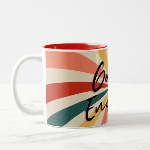 Good Energy Full of colors Two_Tone Coffee Mug