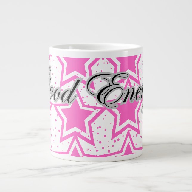 Good energy  giant coffee mug (Front)